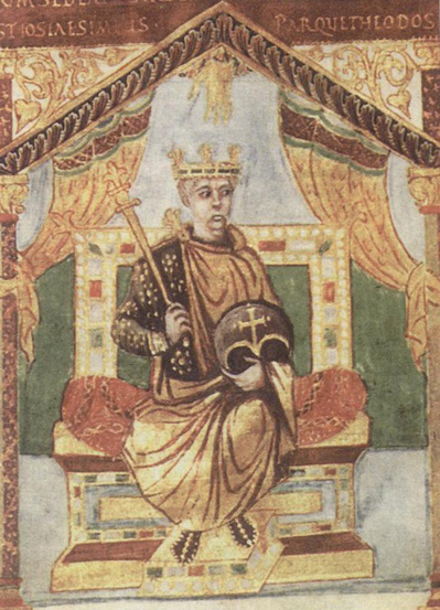 Charles the Bald King of the Franks  Psalter Bibliotheque Nationale Paris